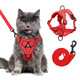 Gcvopton Xl Cat Harness Escape Proof For Heavy Cats - Adjustable Vest Leash Set With 4 Buckles Reflective Breathable Mesh For Extra Large Cats