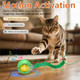 Giociv Interactive Cat Toys For Bored Cats With Chirping Centipede Motion Wake-Up Super Motor Cat Ball On Rug