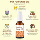 Gjyc Pet Pet Fur Care Oil - Detangles Reduces Shedding - Adds Shine With Collagen & Natural Oils - Leave-In Conditioner For Dogs & Cats - 1.01 Fl. Oz