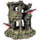 Golomoz Antique Roman Column Ruins Fish Tank Decorations - Roman Column Round European Castle Aquarium Ornaments Fish Tank Hideouts Rocks Stone Cave For BettaShrimpGoldfish Tank Landscaping