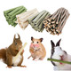 Grembeb Bunny Chew Stick Rabbit Toy Treat 140G 4 In 1 Molar Stuff Organic Natural Snack Apple Branch Sweet Bamboo Timothy Hay Alfalfa Food Clean Teeth Hamster Chinchilla Parrot Gerbil Squirrel