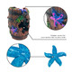 Gsd Star-Fish Broken Barrel Decor Resin Betta Tank Accessories Ornaments For Cave Hide Decorations Broken Barrel X 1Pc Blue Star Fish Ornaments X 2Pcs