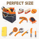 Guzhiyue Horse Grooming Kit Grooming Supplies Includes Horse Brushes And Handbag Brush Set Curry Comb Hoof Pick Sweat Scraper Sponge Etc. Suitable S For Riding Enthusiasts Lovers