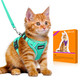 Halypet Cat Harness And Leash Set - Max Safety 4Th-Gen Escape Proof Adjustable Comfortable Soft Vest Easy To Wear Kitten Harness With Reflective Strip For Cats Walking - Small Black