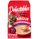Hartz Delectables Lickable Treat Bisque Senior 10+ Wet Cat Treat Variety Pack Food Topper Hydrating Grain- No Fillers No By-Products No Added Preservatives 1.4Oz Pouch 12Ct