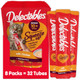 Hartz Delectables Squeeze Up Creamy Squeezable Puree Lickable Wet Cat Treats Grain No Added Fillers No By-Products No Added Preservatives 0.5 Ounces Senior Chicken 32 Tubes Total