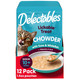 Hartz Delectables Chowder Lickable Wet Cat Treats For Kitten Adult & Senior Cats Tuna & Whitefish 12 Count