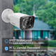 VIKYLIN 4MP IP Bullet Camera PoE Security Camera with 5X Optical Zoom 2.7mm~13.5mm Motorized Lens, 262ft IR Night Vision,128GB SD Card Slot, IP67 Waterproof