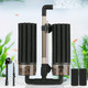 Hygger Aquarium Double Sponge Filter: D Sponge Filter With Larger Filtration Area Come With Extendable Clip 2 Spare Biochemical Sponges Bioceramic Balls For Freshwater Saltwater Tank - M
