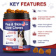 Hyjykd Flea And Tick Prevention For Dogs Chewable Omega Skin And Coat Chews For Dogs Natural Pet Oral Flea Chewables Increase Hair Shine Nutritional Supplements 200 Soft All Breeds Ages Chicken Flavor
