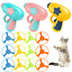 Iaxsee 15 Pieces Cat Fetch Toy With Colorful Flying Propellers Set Cat Playing Tracking Interactive Toys For Kitten Chasing Training Hunting