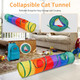 Icagy 25-Piece Cat Toys Kit With Rainbow Tunnel - Interactive Cat Toy Bundle For Indoor Cats Kitten Playtime Variety Set Includes Feather Teaser Springs Balls Mice & Noise Toys