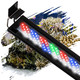 Irqwy Led Aquarium Light Full Spectrum Fish Tank Lights 55/75 Gallon Freshwater Fishtank Hood Lighting For Grow Fish Plants Adjustable From 48 To 54 Inch