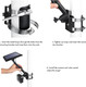 Wasserstein Pole Mount for Camera & Solar Panel - Compatible with Wyze, Blink, Ring, Arlo, & Eufy (Black)