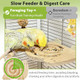 Jevnd Bird Foraging Toys With Perch Kiln-Dried Wood Bird Enrichment Toys For Slow Feeder Parakeet Toy For Cages Reduce Seed Mess Visible Food Design Parrot Puzzle For Novice/Older/Slow-Learning Birds