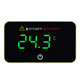 Jlenoveg Aquarium Digital Thermometer With Led Touch Screen - Stick-On Fish Tank Thermometer For Betta Tanks Hi/Lo Temperature Alarm Cordless Waterproof Sensor Cr2032 Battery (14-140 F/-10-60 C)