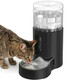 Junspow Cat Water Dispenser With Placemat And Stainless Steel Bowl Automatic Gravity Water Dispenser For Cats Or Small Medium Size Dogs Large Capacity Easy To Clean And Safe For Pets (4L)