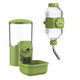 Kassiva Automatic Pet Food Water Dispenser Auto Gravity Pet Feeder Water Bottle Set For Cage Feeding Station For Puppy Kitten Rabbit Guinea Pigs Chinchilla Ferret Hedgehog (Green)