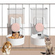 Kathson Hanging Automatic Pet Food And Water DispenserGravity Auto Rabbit Feeder For CageGuinea Pig Feeder And Waterer SetCat Food Bowl Dog Feeding Station For BunnyFerretChinchilla (Blue)