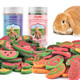 Katumo Rabbit Toys 220G / 7.7Oz Rabbit Treats Bunny Chews Guinea Pig Molar Treats For Bunny Hamster Chinchilla Gerbil Other Small Rodents