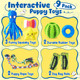 Kipritii 9-Pack Interactive Puppy Dog Toys For Small Dogs No-Stuffing Squeaky Octopus-Shaped Toy Cute Plush & Engaging Chew Toys For Puppy Teething To Keep Them Busy