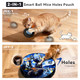 Kiwilove Interactive Cat Toy With Motion Activated Ball & 7-Hole Play Mat Hide And Seek Exercise Game For Indoor Cats Automatic Moving Cat Ball In Pouch Rechargeable Kitten Toys
