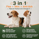 Klomkmcl Omega 3-Dog Flea And Tick Prevention Allergy Chews For Dogs Treatment Chewable Natural Flea And Tick Skin And Coat Supplement Immune Dog Chews Yeast Relief Prevention For Dogs Itching And Licking