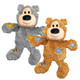 Kong - Wild Knots Bear - Internal Knotted Ropes And Minimal Stuffing For Less Mess - For Small/Medium Dogs (Assorted Colors)