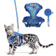 Kooltail Cat Harness And Leash Set Escape Proof For Safe Walking & Travel Reflective Comfortable Easy Control Adjustable Kitten Harness For Boys&Girls Small Medium Large Cats Strawberry M