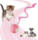 Kumcinm Interactive Cat Toys Ball For Indoor Cats Interactive Rolling Small Dog Cat Toys Automatic Self Moving 360 Electric Balls Fast Rolling Smart Automatic Rolling Pet Ball (Green)