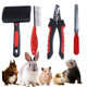 Kunbiuh Rabbit Professional Nail Clippers Grooming Kit With Pet Shedding Slicker Brush Pet Grooming Comb Nail Clipper Trimmer For Rabbit Puppy Kitten Guinea Pig Hamster Ferret (4Pcs)