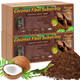 Legigo 4 Pack Compressed Coconut Fiber Substrate - 100% Organic Coconut Fiber Brick Bedding For Reptiles Natural Coco Husk Substrate Terrarium Bedding For Snake Hermit Crabs Frogs Tortoise Gecko