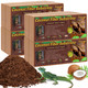 Legigo 2 Pack Compressed Coconut Fiber Substrate - 100% Organic Coconut Fiber Brick Bedding For Reptiles Natural Coco Husk Substrate Terrarium Bedding For Snake Hermit Crabs Frogs Tortoise Gecko