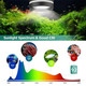 Liyaoli Aquarium Pendant Lighting Adjustable Tri-Spectrum Led For Planted TankClip-On Hanging Fish Tank & Freshwater Plants Full Spectrum Spotlight (White/Blue Light)