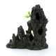 Lyl Leyouland Aquarium Decorations Large Mountain View Stone Ornaments Fish Tank Decorations Extra Large And Tall Aquarium Decor For Fish Tank Hideout Tree House Rock Cave For Small Fish Betta Hideaway Cave