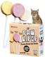 Malsipree Cat Lollipop Treats - Interactive Cat Toy & Ze Dried Cat Treats - Fun Suckers & Pops - Healthy Cat Birthday Treats Cake Alternative & Snack - Food Toppers Chicken & Pumpkin 18 Pack