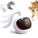 Migipaws Interactive Cat Ball Toy Set Fun Tracker Automatic Rolling Chase Ball With Fluffy Tail A Small Mice Rechargeable (Orange)