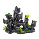 Muyg Aquarium Ornaments View MountainFish Tank Decorations Resin Rock Landscape Artificial Stone Aquarium Decor With Plant Cave For Small Fish Shrimp