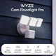 WYZE Floodlight Camera Pro, 3000-Lumen LEDs, 180° Wide View, 2K HD Outdoor Security Camera, Motion Detection, 105dB Siren, Cloud & Local Storage, Color Night Vision, for Home Surveillance, Wired WYZE Floodlight Camera Pro, 3000-Lumen LEDs, 180° Wide View, 2K HD Outdoor Security Camera, Motion Detection, 105dB Siren, Cloud & Local Storage, Color Night Vision, for Home Surveillance, Wired