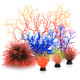 Mylifeunit Aquarium Plants 7 Pack Artificial Coral Ornament For Fish Tank Decorations (Multicolor)