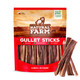 Natural Farm Gullet Sticks (6 Inch 25 Pack) Grain- Preservative- & Fully Digestible Beef Esophagus Gentle Yet Effective Fun - Best For Light Pups & Senior Chewers