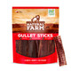 Natural Farm Gullet Sticks (6 Inch 25 Pack) Grain- Preservative- & Fully Digestible Beef Esophagus Gentle Yet Effective Fun - Best For Light Pups & Senior Chewers