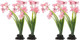 Nolitoy 2Pcs Pink Fish Tank Decor Aquarium Decoration- Betta Water Plants Decoration Models For Aquarium Decorative