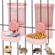 Offkitsly 35Oz Rabbit Feeder Guinea Pig Water BottleHanging Automatic Food Water DispenserFood Feeder For Ferret Guinea Pig Rabbit Cat Bunny Cage Accessories