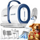 Oneisall Dog Grooming Vacuum Pet Grooming Vacuum With Clipper Nail Grinder 1.5L Dust Cup Dog Deshedding Brush With 7 Tools For Shedding Pet Hair Home Cleaning(Blue)
