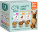 Optimeal Wet Dog Food Small Breed Variety Pack - Grain Recipe High Protein Tender Morsels In Aspic Made With Natural Ingredients For Adult Dogs Premium Nutrition Pouches - 3Oz Pouch (Pack Of 12)