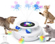 Orsda Cat Toy 3-In-1 Automatic Interactive Electronic Moving Ambush Feather Fluttering Butterfly Track Balls Usb Rechargeable Powered Smart Indoor Exercise Kicker