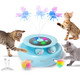 Orsda Cat Toy 3-In-1 Automatic Interactive Electronic Moving Ambush Feather Fluttering Butterfly Track Balls Usb Rechargeable Powered Smart Indoor Exercise Kicker
