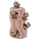 Outward Hound Hide-A-Squirrel Dog Toy Interactive 2 In 1 Plush Puzzle With 6 Squeaky Removable Squirrels X-Large