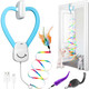 Panrio Interactive Cat Toys For Indoor CatsAutomatic String Feather Wand Teaser Enrichment ToyUsb-RechargeableSafe Self Play Chase ExerciseHanging Cat Door Frame Toy For Bored Indoor Adult & Kitten Cats